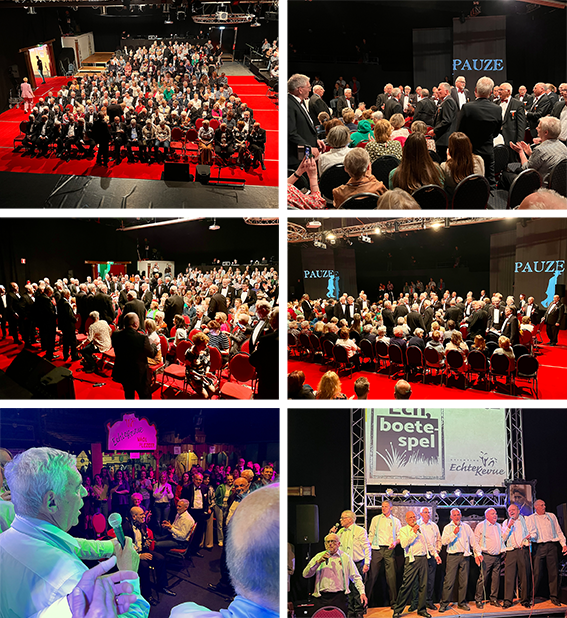 Flash-Mob (collage)c Vriendenkoor verrast Echter Revue met Flash-Mob